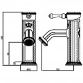 Смеситель для раковины AltroBagno Antik 0101 Br