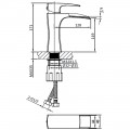 Смеситель для раковины AltroBagno Cascata 0111 BiCr