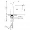 Смеситель для раковины AltroBagno Costanza 0125 Or