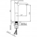 Смеситель для раковины AltroBagno Costanza 010214 Or