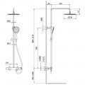 Душевая система AltroBagno Costanza 0302 Or термостат
