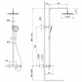 Душевая система AltroBagno Costanza 030419 Or термостат