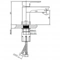 Смеситель для раковины AltroBagno Diretto 0107 Bi