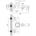 Смеситель для ванны AltroBagno Intento 0218 Cr