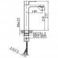 Смеситель для раковины AltroBagno Lamberto 010212 Cr