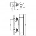 Смеситель для душа AltroBagno Lamberto 030501 Cr термостат