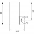 Держатель ручного душа AltroBagno Beni aggiuntivi SHK 070501 Cr