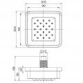 Форсунка гидромассажная AltroBagno Beni aggiuntivi BJ 071601 Cr