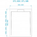 Поддон из искусственного камня RGW STL-099MW 90x90 52211099-15