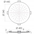 Верхний душ Remer 357EFM44