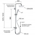 Душевой гарнитур Remer 330A8CPUFD20NRA