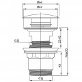 Донный клапан Vincea DPU-1B01MB