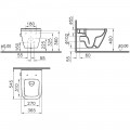 Унитаз подвесной VitrA Integra Square 7082B003-7209 безободковый с функцией биде и смесителем (без сиденья)