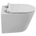 Унитаз подвесной BelBagno Flay-tor BB053CH-TOR-FC+BB2111SC безободковый торнадо