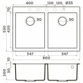 Мойка кухонная Omoikiri Bosen 80-2-BL