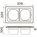 Контейнер Omoikiri DC-04-2-GB