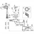 Слив-перелив для мойки Omoikiri WK-1-UN-IN