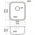 Мойка кухонная Omoikiri Omi 38-U/I-IN