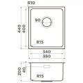 Мойка кухонная Omoikiri Tadzava 38-U/I-Ultra-15-IN