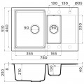 Мойка кухонная Omoikiri Daisen 78-2T-BE