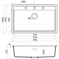 Мойка кухонная Omoikiri Sintesi 79-GB