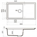 Мойка кухонная Omoikiri Sintesi 86-GB