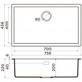 Мойка кухонная Omoikiri Yamakawa 75T-Integra-BL