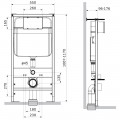 Инсталляция SantiLine SL-01 + унитаз SantiLine SL-5025 безободковый торнадо с сиденьем