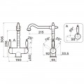 Смеситель для кухни Omoikiri Amagasaki MA
