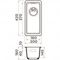 Мойка кухонная Omoikiri Kata 20-U-MA