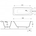 Ванна чугунная Delice France Continental 160x70 DLR230626-AS