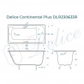 Ванна чугунная Delice France Continental Plus 150x70 DLR230633R