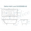 Ванна чугунная Delice France Haiti Luxe 170x80 DLR230638-AS