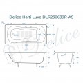 Ванна чугунная Delice France Haiti Luxe 180x80 DLR230639R-AS