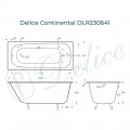 Ванна чугунная Delice France Continental 130x70 DLR230641