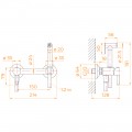 Смеситель с гигиеническим душем RGW SP-215Gr