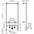 Инсталляция для подвесного биде WasserKRAFT Aller 10BDT.020