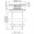 Донный клапан WasserKRAFT Aisch A247