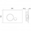 Клавиша смыва BelBagno Sfera BB015-SR-CHROME