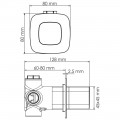 Переключатель встраиваемый WasserKRAFT Saale A266