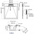 Поддон стеклокомпозитный WasserKRAFT Elbe 74T22