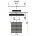 Донный клапан BelBagno BB-PCU-07-CRM