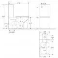 Унитаз WeltWasser Gelbach 001 ST GL-BL безободковый