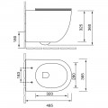 Унитаз подвесной SantiLine SL-5102 безободковый