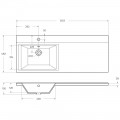 Раковина BelBagno BB1200/480-LV-MR-L