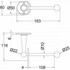 Бумагодержатель Burlington A6CHR