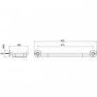 Полка стеклянная Burlington A18CHR