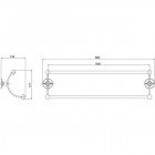 Полотенцедержатель двойной Burlington A17CHR