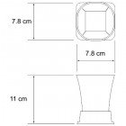 Стакан для зубных щеток стеклянный WasserKRAFT Exter K-5528