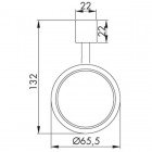 Стакан настенный Veragio Krosdana VR.KDN-2840.CR